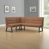 Cerutti Tan Corner Dining Bench Set - Pendle Village Furniture